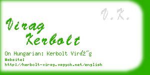 virag kerbolt business card